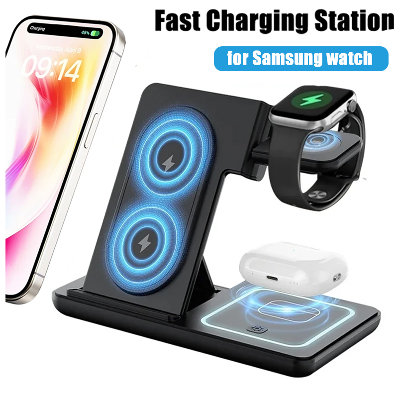 Desk Setup Apple - Supporto da tavolo per caricabatterie wireless
