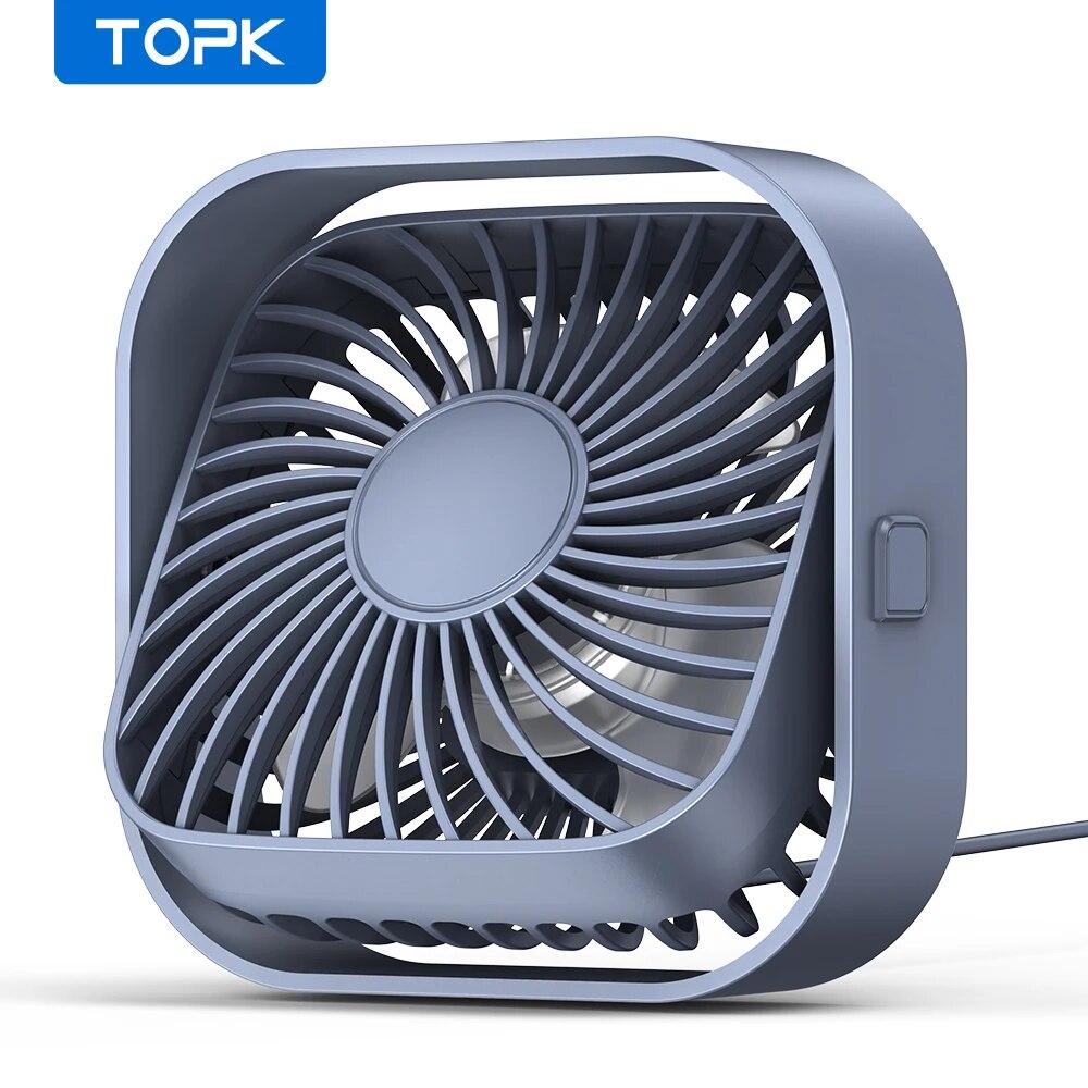 Fan Desk Small Usb - Ventola da tavolo USB TOPK, forte