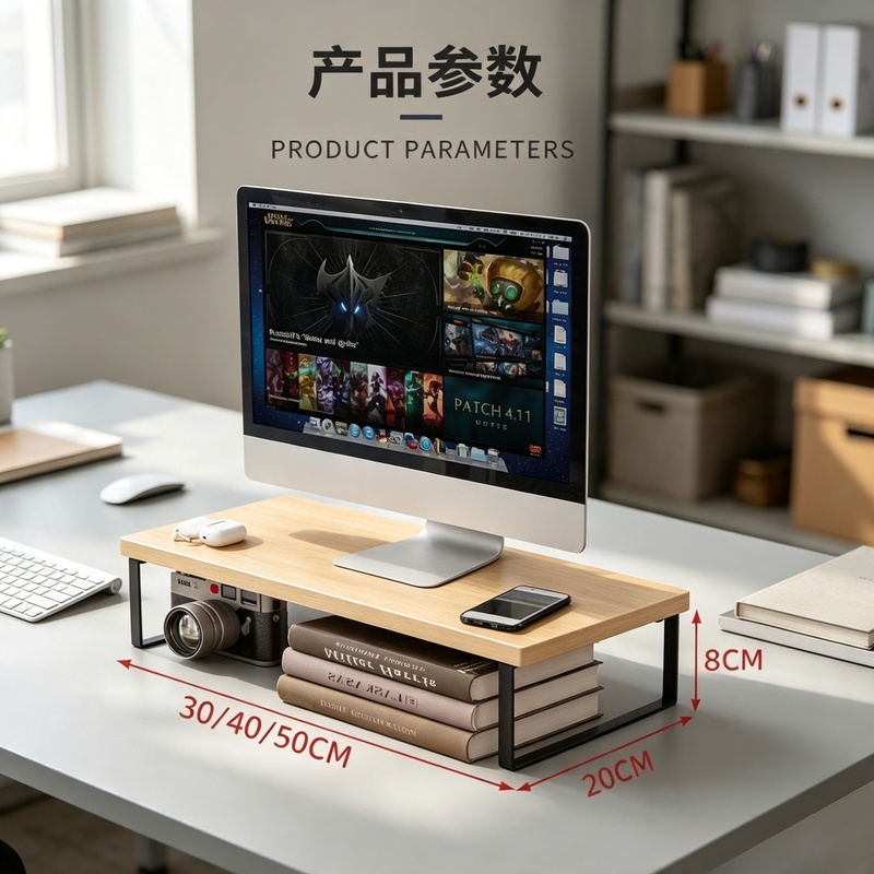 Desk Setup Home Office - Supporto Rialzato per Monitor da Scrivania