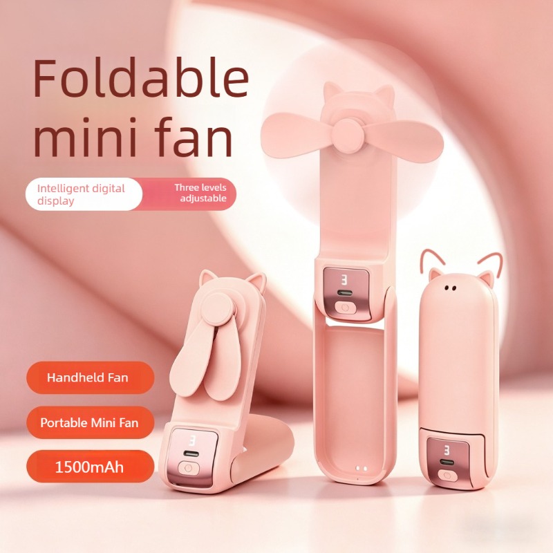 Fan Desk Small Usb - Ventilatore Portatile Pieghevole da Tavolo, Mini