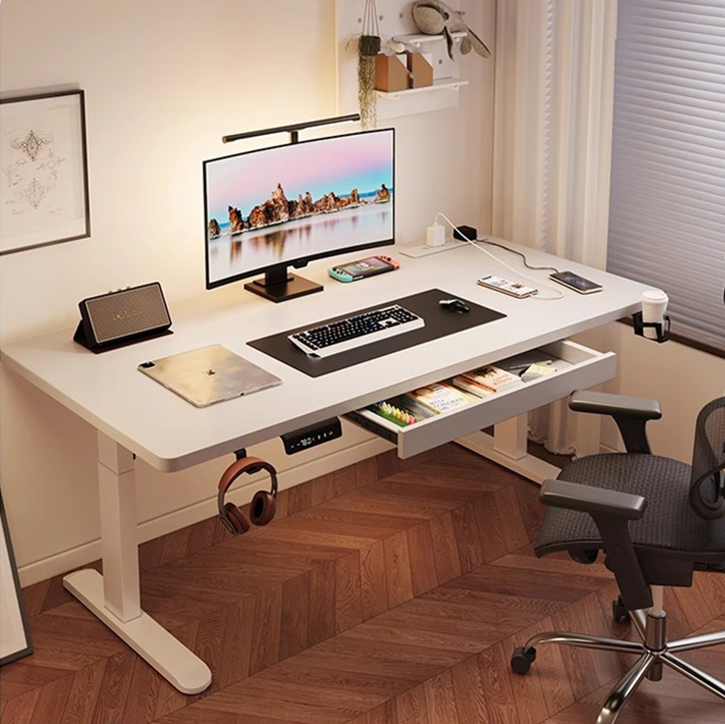 Desk Setup Home Office - Scrivania Elettrica Regolabile in Altezza con