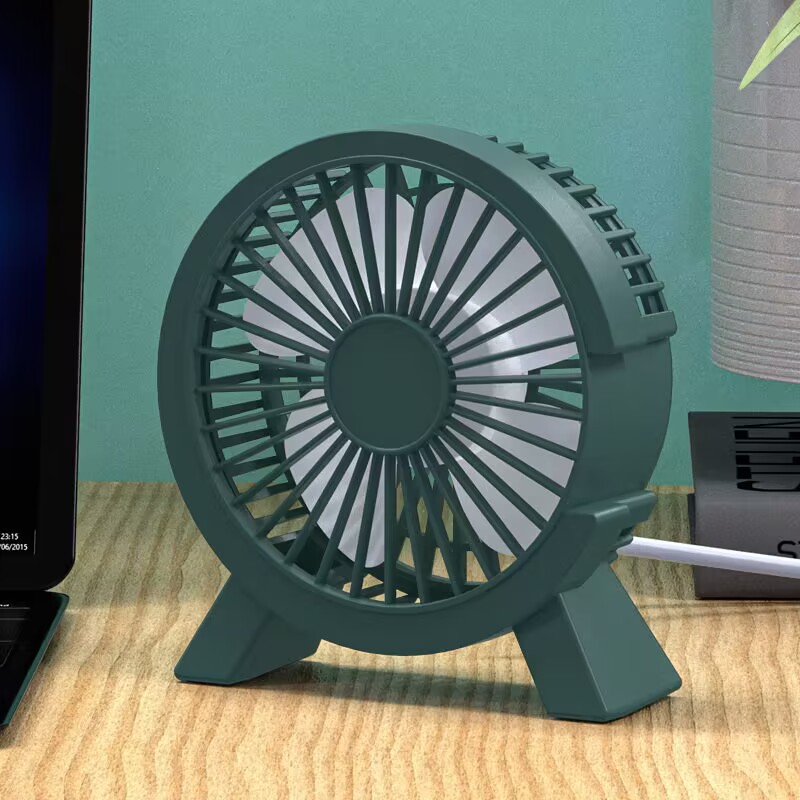 Fan Desk Small Usb - Mini Ventilatore da Tavolo Ricaricabile USB,