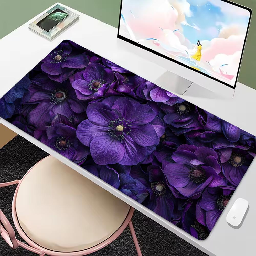 Desk Setup With Laptop - Tappetino per Mouse da Scrivania Grande