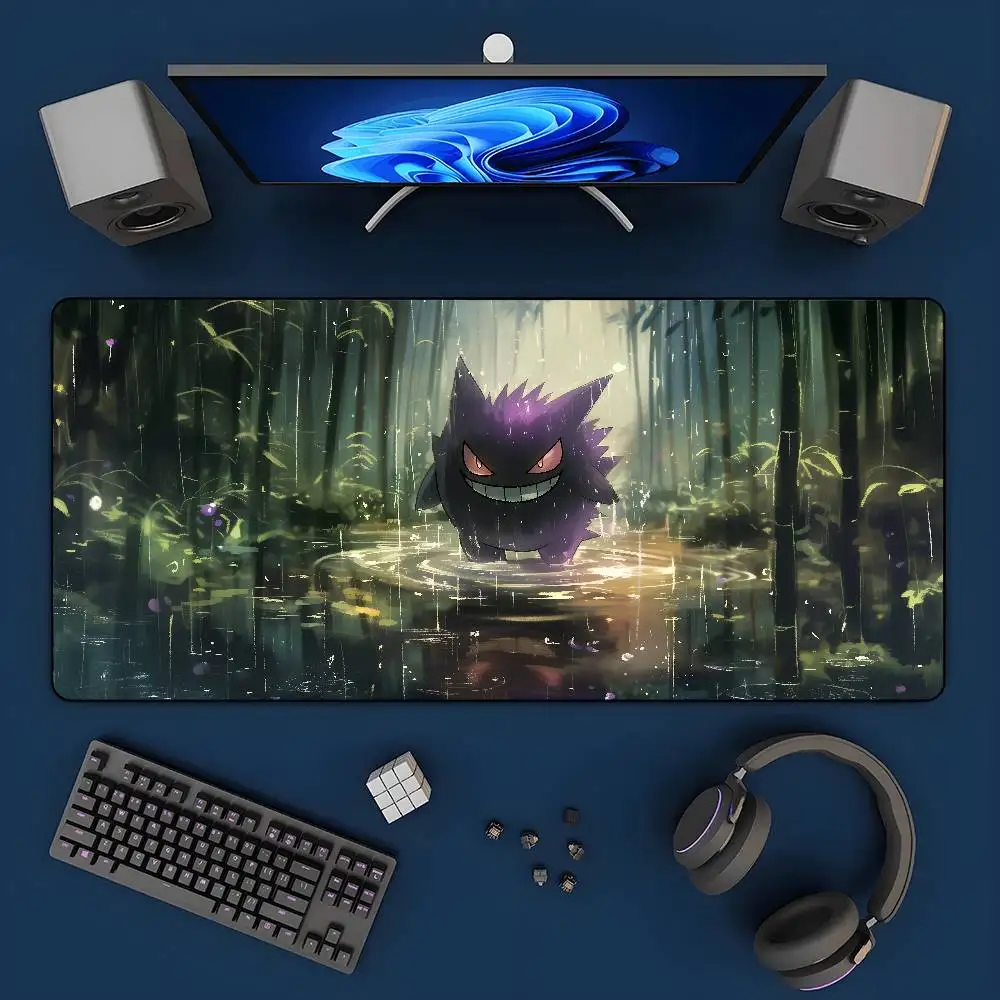 Desk Setup With Laptop - Tappetino per mouse da gioco Pokemon,