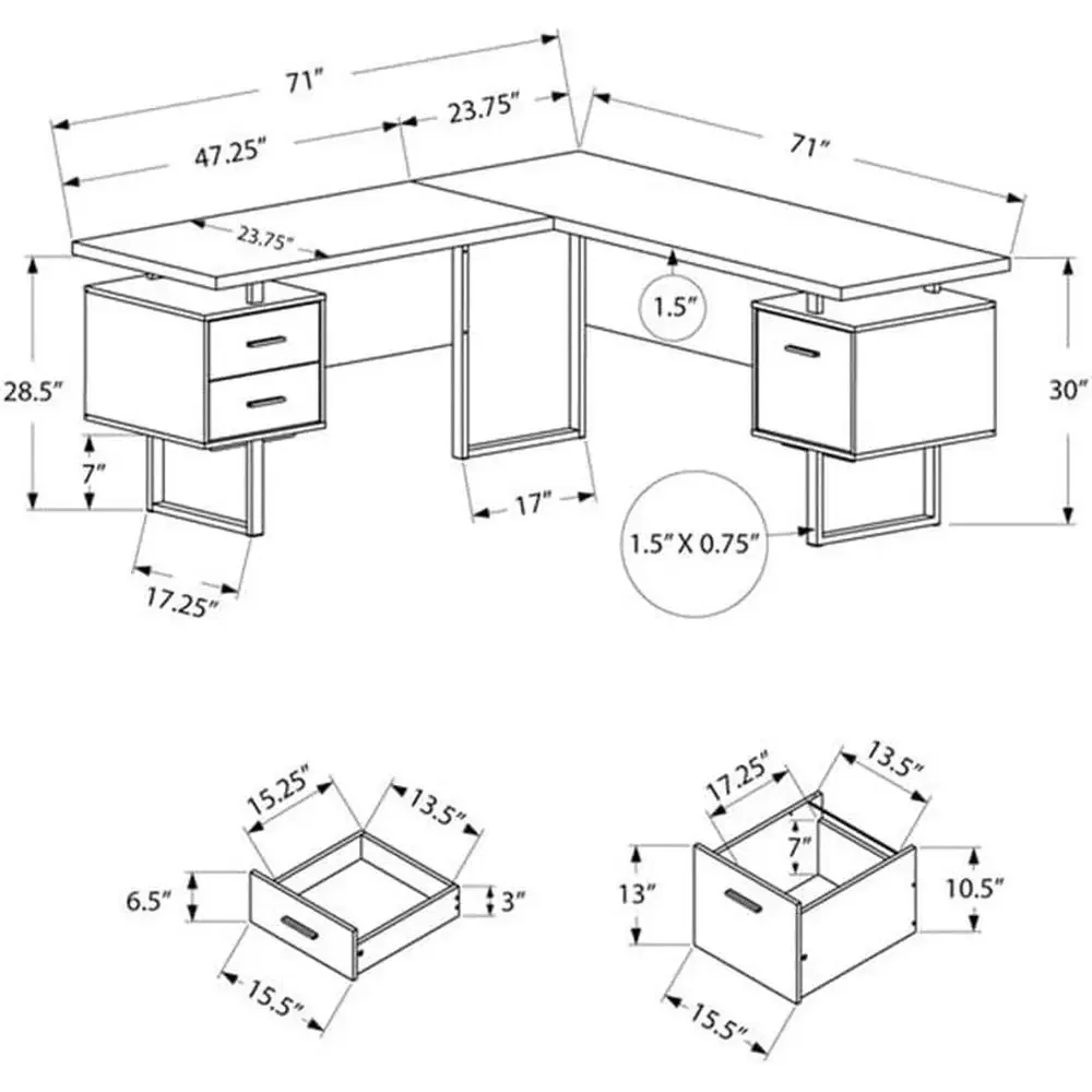 Scrivania per computer a forma - Desk Setup Home Office recensione e prezzo