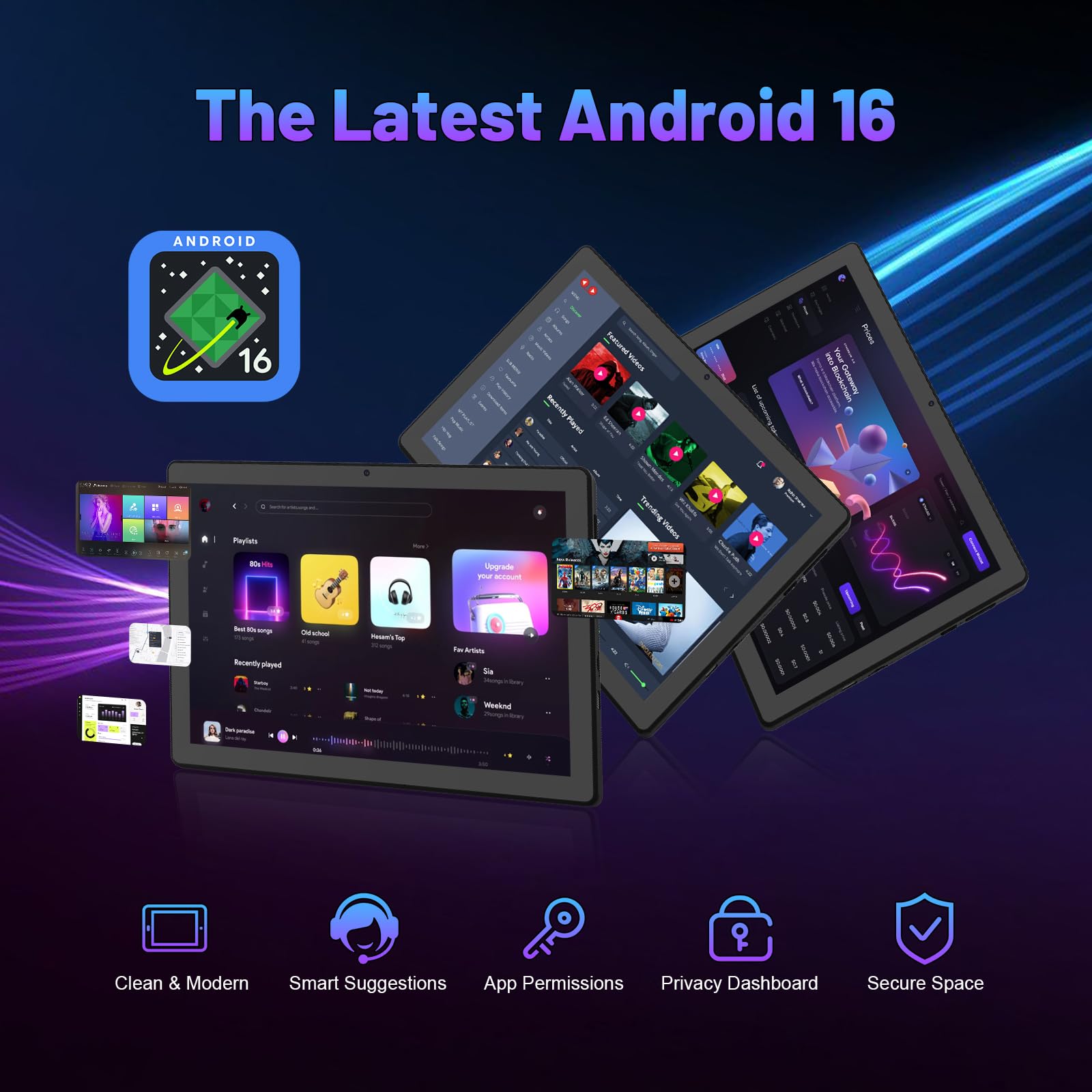 Tablet Android 16 da 10,1 Poll - Desk Setup Keyboard recensione e prezzo