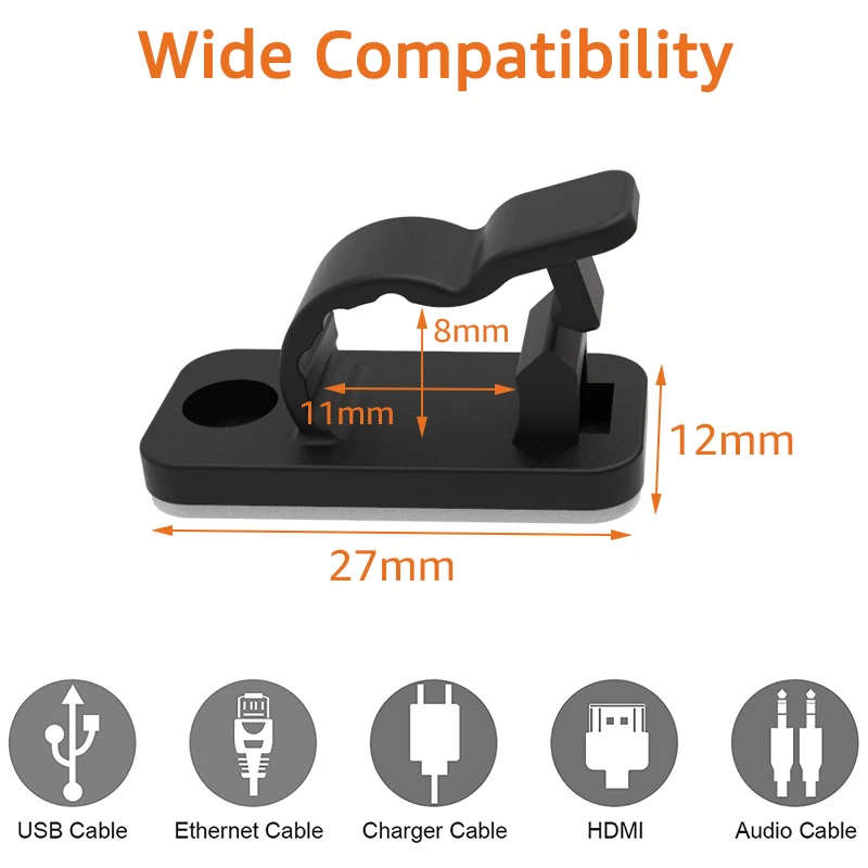 10/50PCS Organizzatore di cavi - Desk Setup Cable Management recensione e prezzo