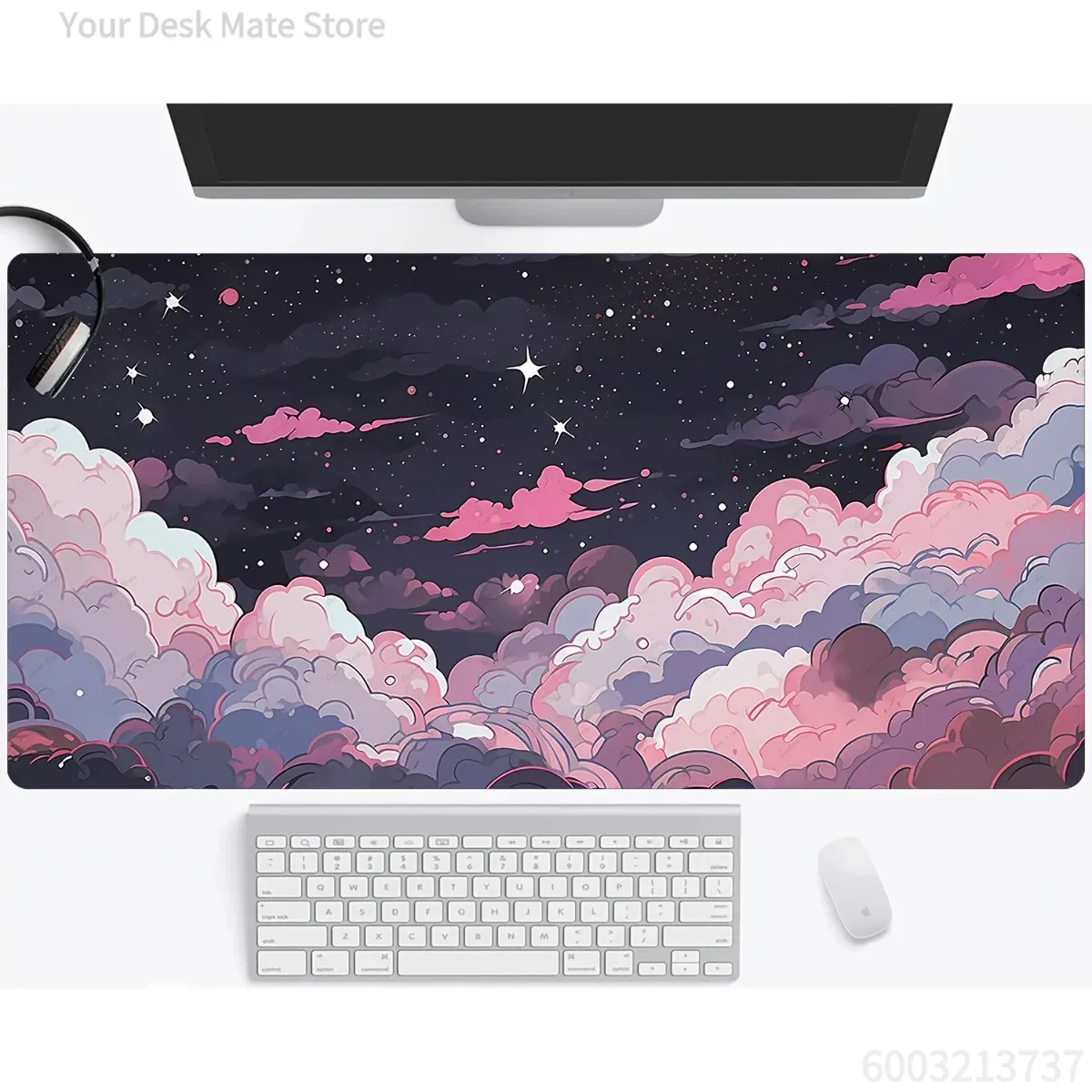 Tappetino per Mouse Anime Rosa - Desk Setup With Laptop recensione e prezzo