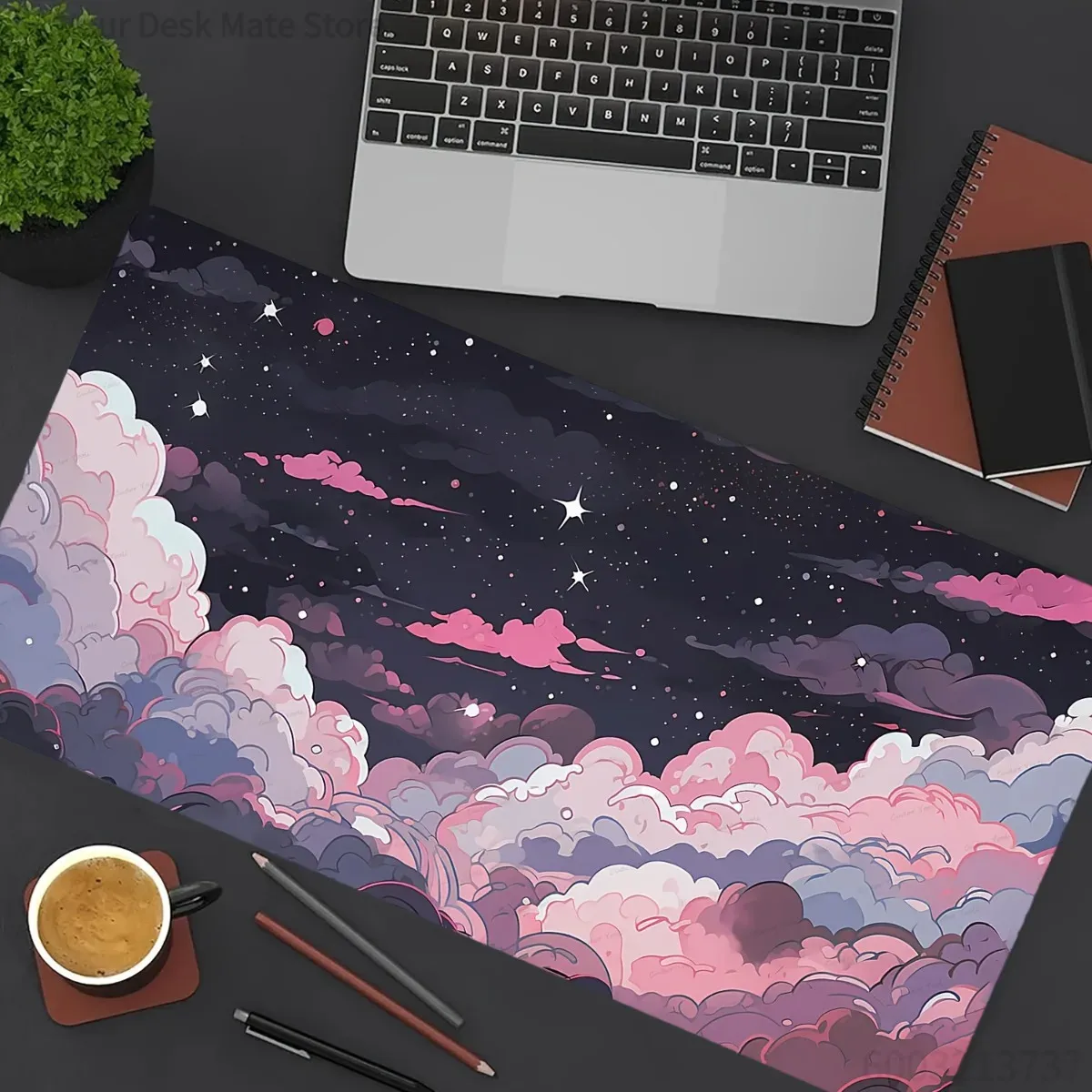 Tappetino per Mouse Anime Rosa - Desk Setup With Laptop recensione e prezzo