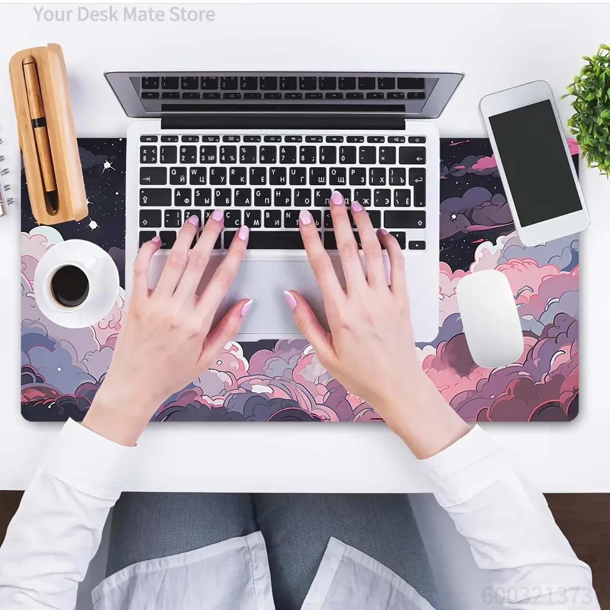 Tappetino per Mouse Anime Rosa - Desk Setup With Laptop recensione e prezzo