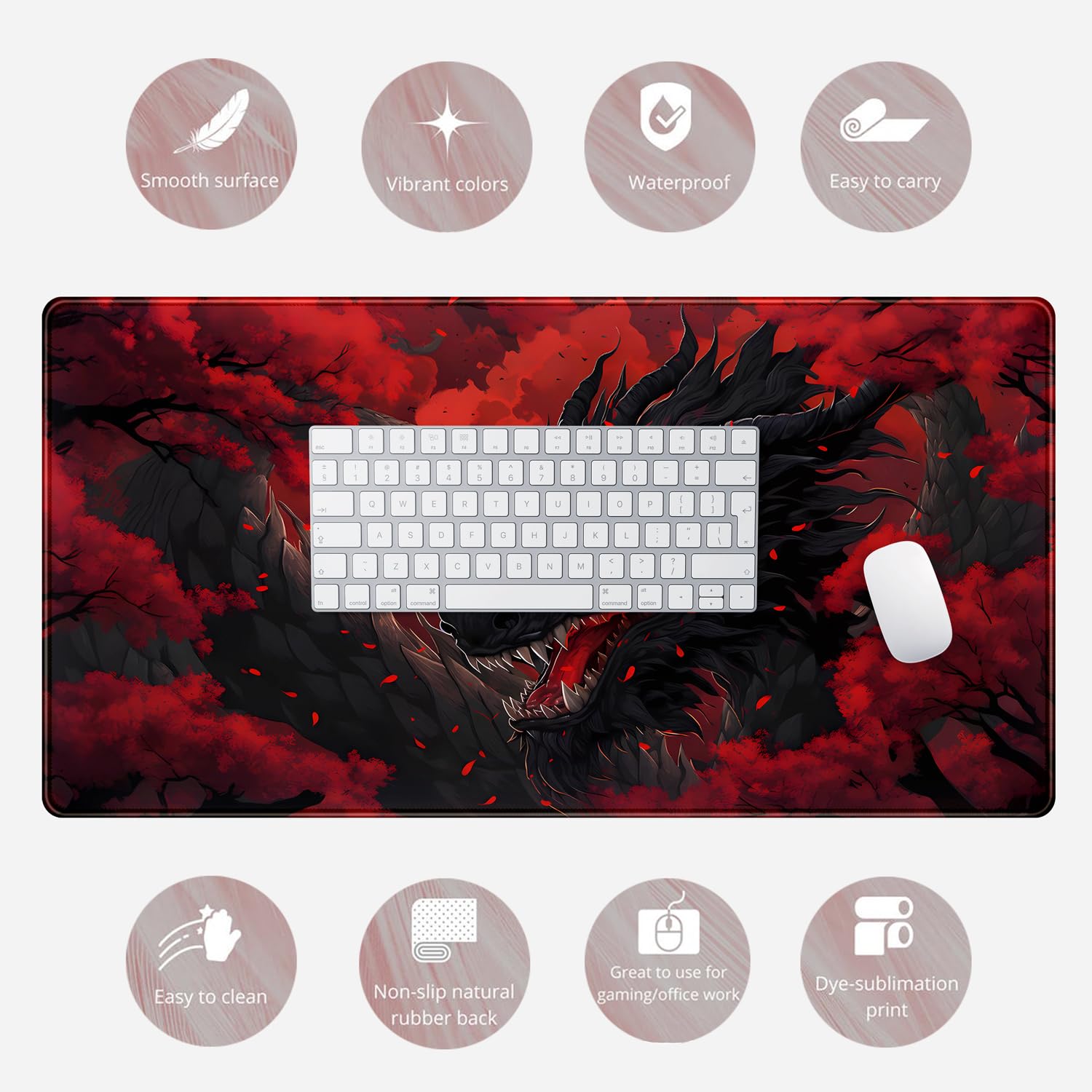 Tappetino per mouse gigante a  - Desk Setup Red recensione e prezzo