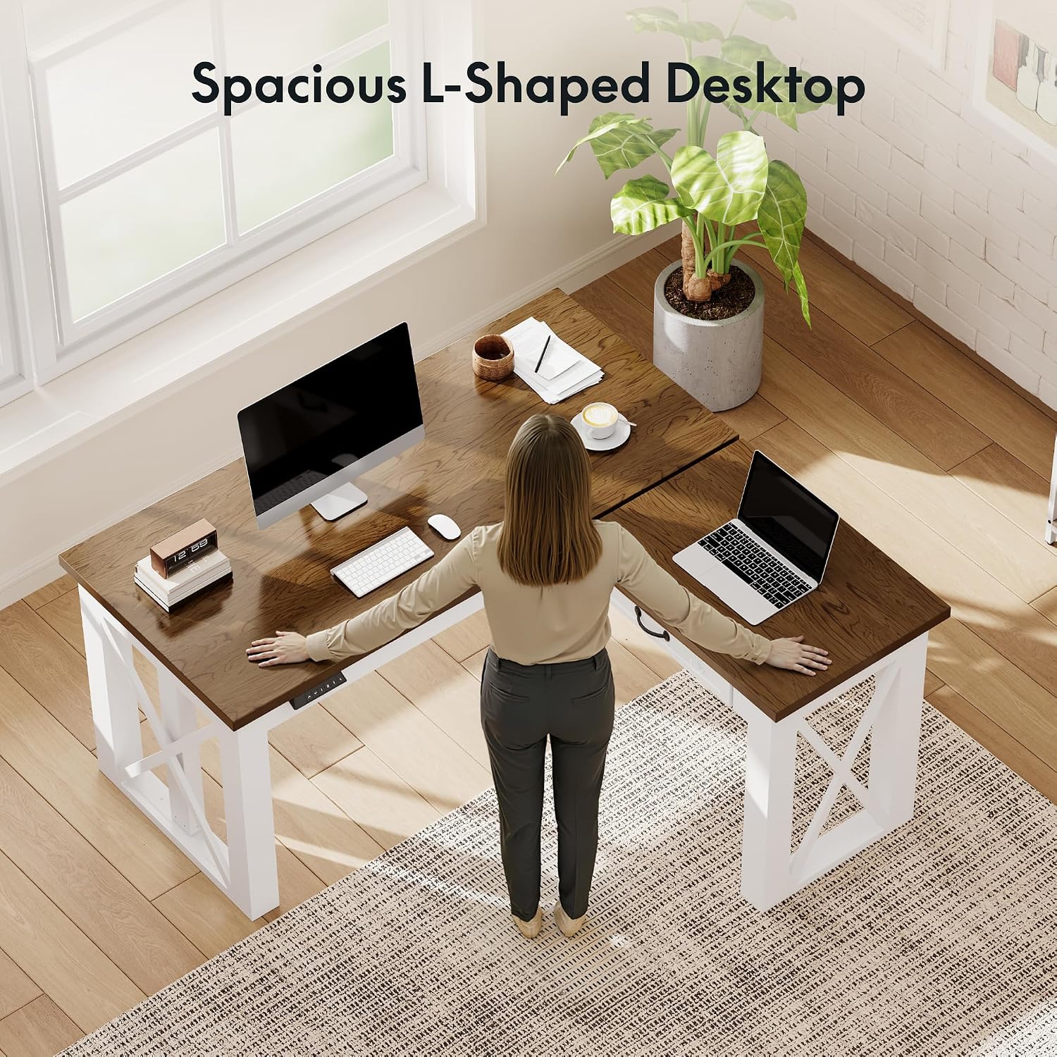 Scrivania ad Angolo a L con Ca - Setup Desk Monitor recensione e prezzo