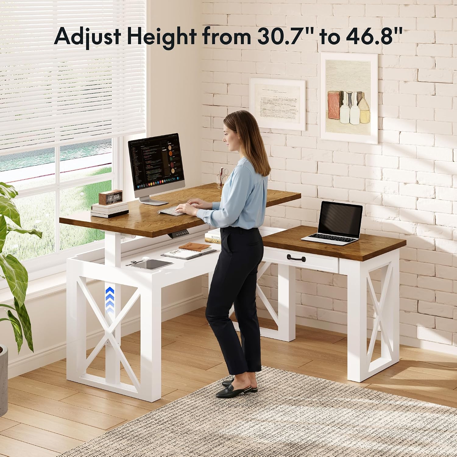 Scrivania ad Angolo a L con Ca - Setup Desk Monitor recensione e prezzo