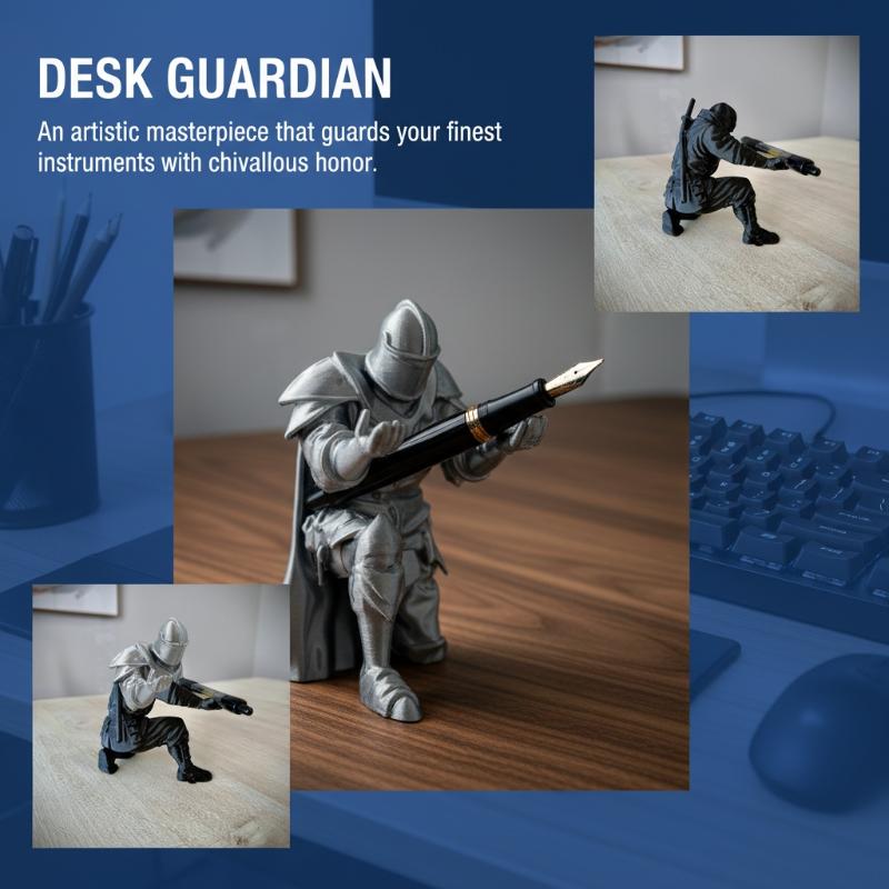 Portapenne Cavaliere in Resina - Desk Setup Home Office recensione e prezzo
