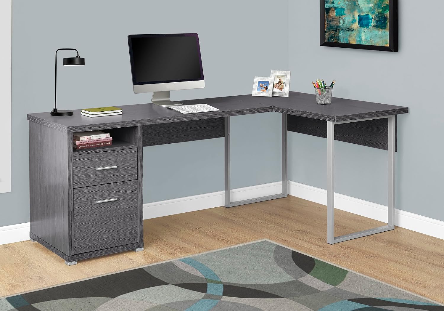 Scrivania per Computer I 7257, - Desk Setup With Laptop recensione e prezzo