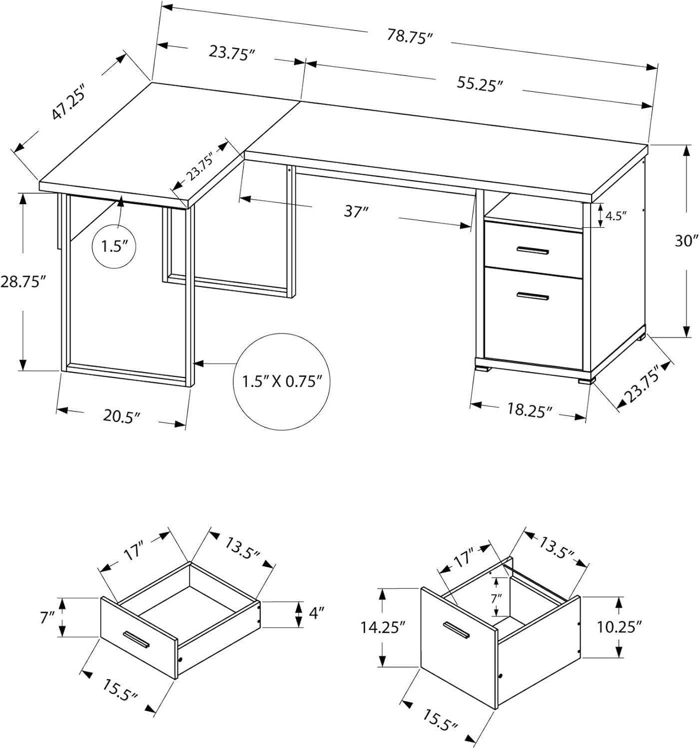 Scrivania per Computer I 7257, - Desk Setup With Laptop recensione e prezzo