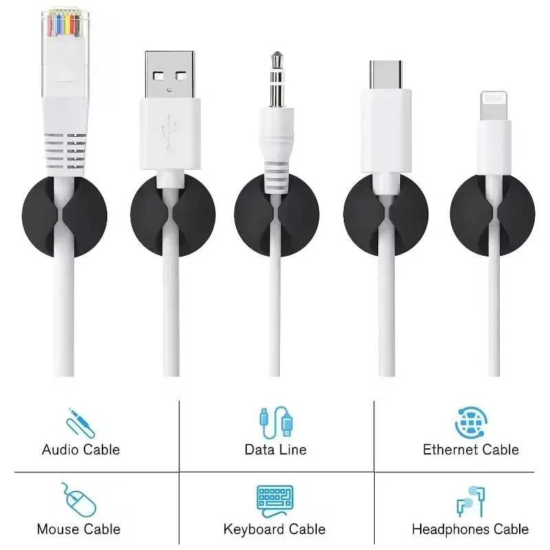 5/50 Pezzi Mini Organizzatori  - Desk Setup Cable Management recensione e prezzo