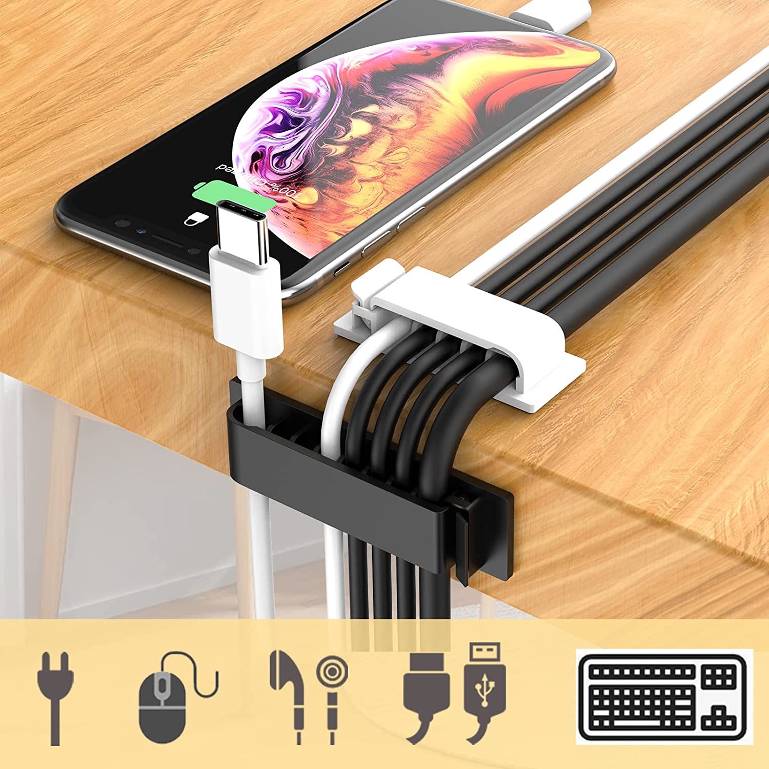 Organizzatore di cavi, gestion - Desk Setup Cable Management recensione e prezzo